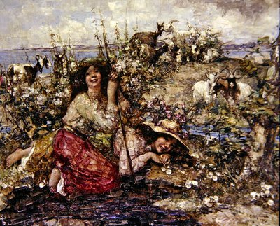 Gdzie śpiewają skowronki i wołają ptaki morskie autorstwa Edward Atkinson Hornel