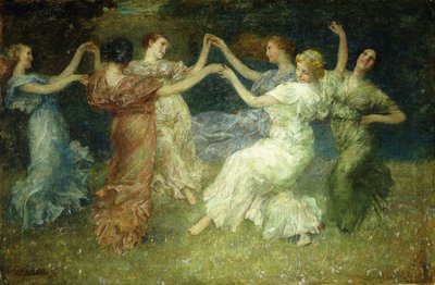 Tancerze (olej na płótnie) autorstwa Edward August Bell
