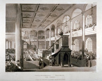 Kaplica instytucji Towarzystwa Filantropijnego, London Road, Southwark, Londyn, 1809 autorstwa Edward Blackburn