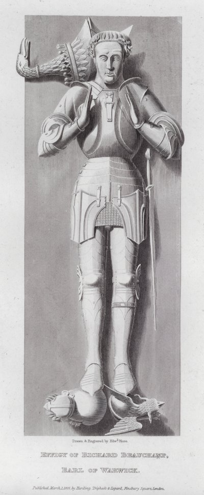 Wizerunek Richarda Beauchampa, hrabiego Warwick (grafika) autorstwa Edward Blore