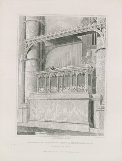 Pomnik królowej Filippy autorstwa Edward Blore