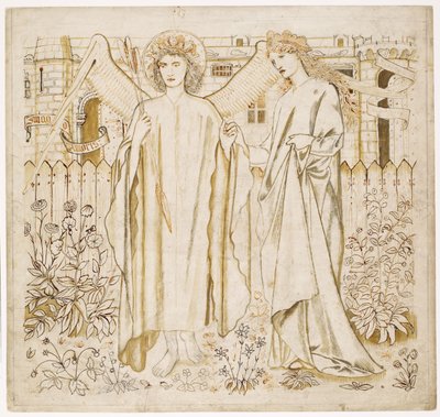 „Legenda dobrych kobiet” Chaucera – Amor i Alkestis autorstwa Edward Burne-Jones