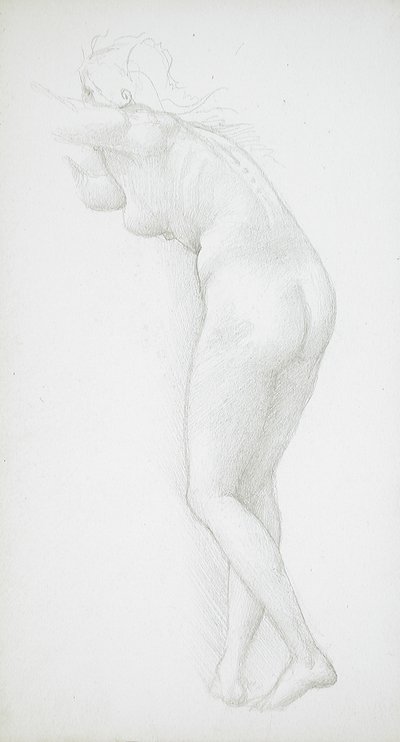 Akt kobiecy widziany od tyłu autorstwa Edward Burne-Jones