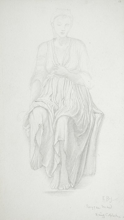 Siedząca kobieta autorstwa Edward Burne-Jones