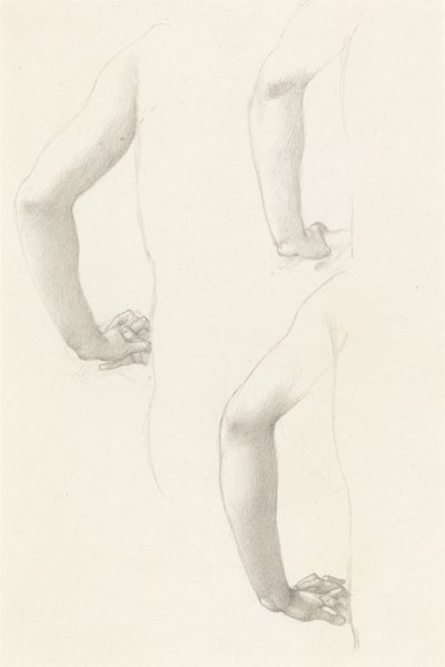 Studia ręki i dłoni autorstwa Edward Burne-Jones