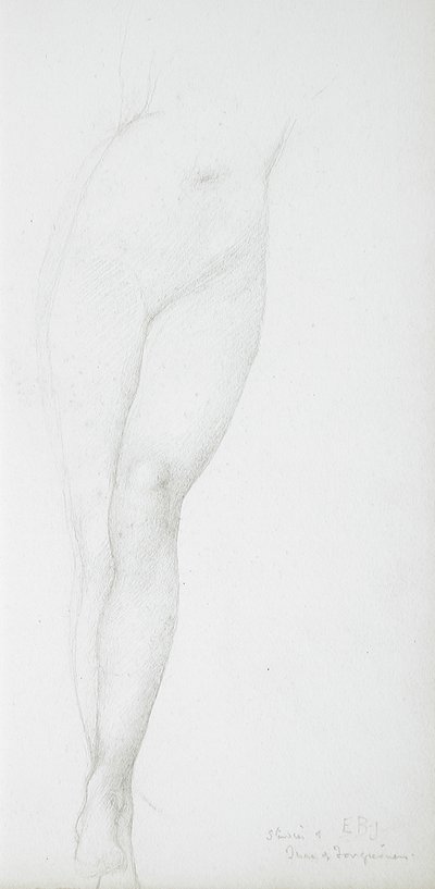 Studium kobiecych nóg autorstwa Edward Burne-Jones