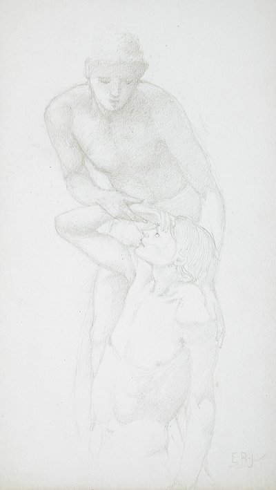 Dwa męskie akty autorstwa Edward Burne-Jones