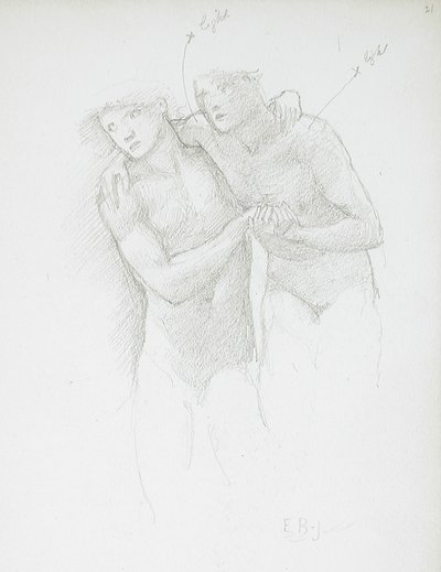 Dwa akty autorstwa Edward Burne-Jones