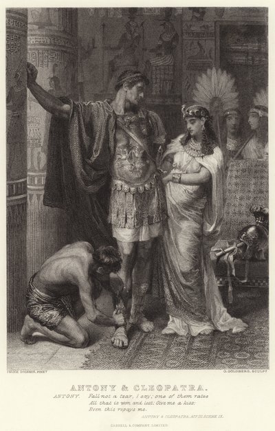 Antoniusz i Kleopatra, Antoniusz i Kleopatra, akt III, scena IX autorstwa Edward Burne Jones