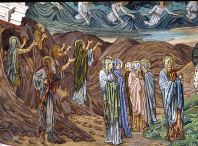 Asceci i Święte Niewiasty, lata 80.-90. (mozaika) autorstwa Edward Burne Jones