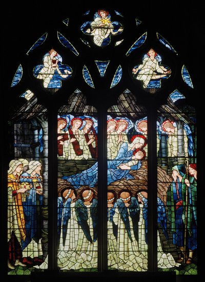 Harwarden, St Deiniol, Morris & Co., Edward Burne-Jones, Narodzenia, 1898 autorstwa Edward Burne Jones