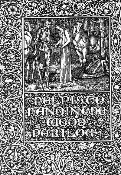 Pomoc polega na przekazaniu Niebezpiecznego Lasu, 1896 r. autorstwa Edward Burne Jones