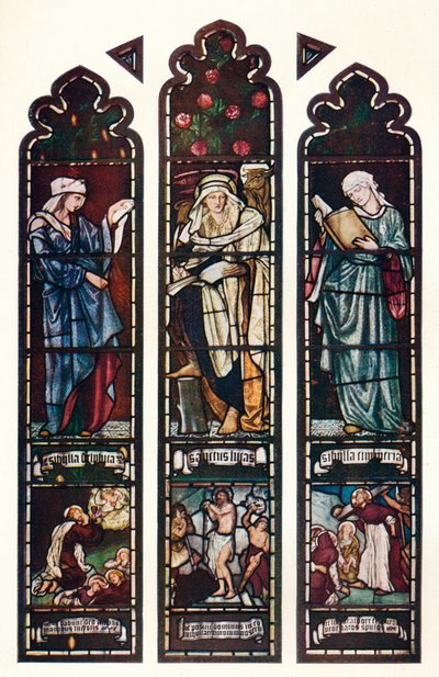 Okno Sybilli, kaplica Jesus College, Cambridge, c1872 autorstwa Edward Burne Jones