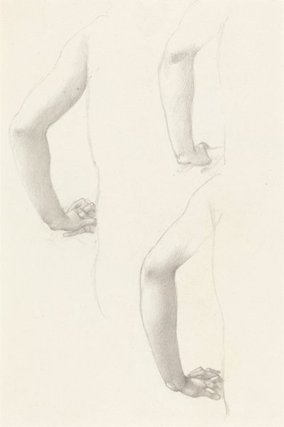 Studia ręki i dłoni autorstwa Edward Burne Jones