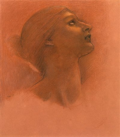 Studiuj dla „Nadziei” autorstwa Edward Burne Jones