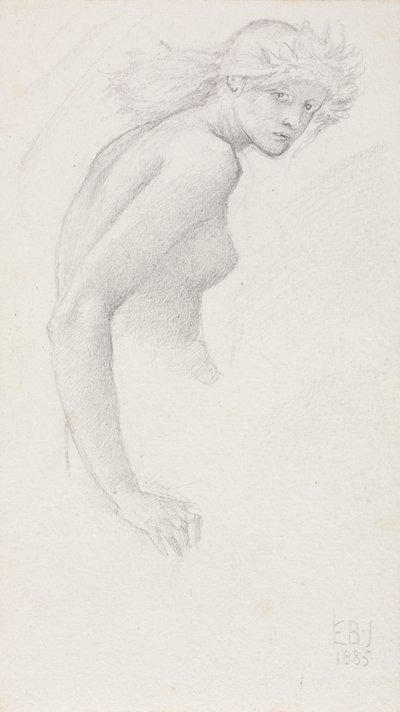 Studium postaci kobiecej, 1885. autorstwa Edward Burne Jones