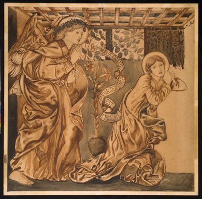 Zwiastowanie autorstwa Edward Burne Jones