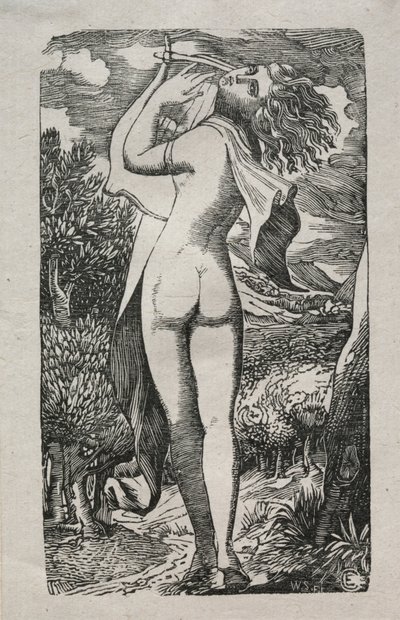 Bachantka lub Gracz na Lirze, 1829. autorstwa Edward Calvert