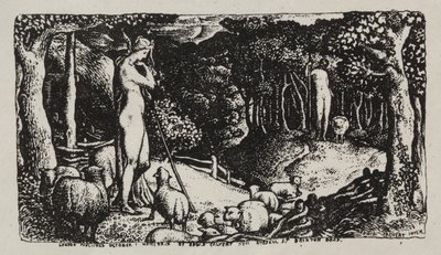 Idealne życie duszpasterskie, 1829. autorstwa Edward Calvert