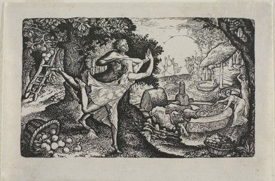 Cydrowa uczta autorstwa Edward Calvert
