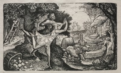 Cyder Feast: Wizja radości i Święta Dziękczynienia autorstwa Edward Calvert