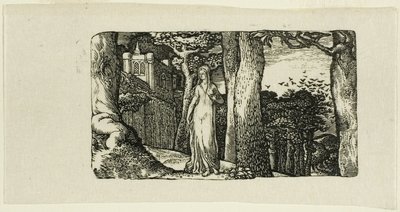 Dama i gawrony autorstwa Edward Calvert