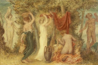 Dary wotywne - Scena Klasyczna (olej na tartaku) autorstwa Edward Calvert