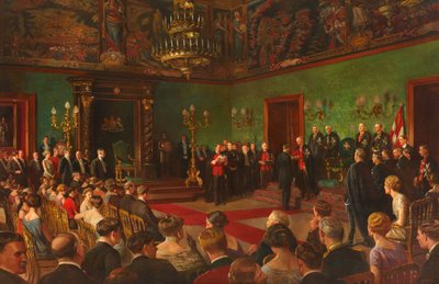 Pielgrzymka, 26 marca 1926, członek Królewskiego Wiktoriańskiego Zakonu Św. Jana Inwestytury na Malcie autorstwa Edward Caruana Dingli