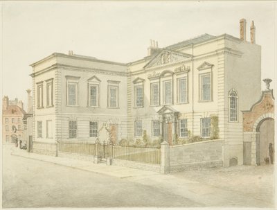 Biblioteka Miejska w Bristolu, King Street (ołówek i akwarela na papierze) autorstwa Edward Cashin