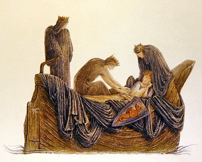 Odejście Artura autorstwa Edward Coley (after) Burne Jones