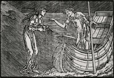 Opłata Charona autorstwa Edward Coley (after) Burne Jones