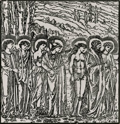 Wejście wśród bogów autorstwa Edward Coley (after) Burne Jones