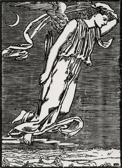 Psyche Spodziewający Kupidyna autorstwa Edward Coley (after) Burne Jones