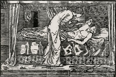 Szpiegowanie Psyche autorstwa Edward Coley (after) Burne Jones