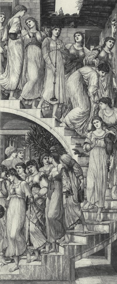 Złote Schody autorstwa Edward Coley (after) Burne Jones