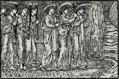 Procesja na wzgórze autorstwa Edward Coley (after) Burne Jones