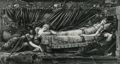 The Rose Bower, z serii Briar Rose autorstwa Edward Coley (after) Burne Jones