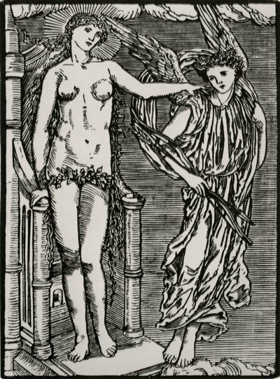 Wenus wysyła Kupidyna do Psyche autorstwa Edward Coley (after) Burne Jones