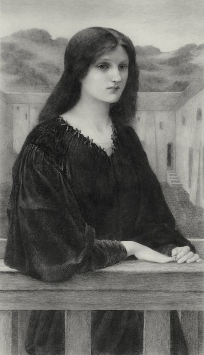 Wieczorna cisza autorstwa Edward Coley (after) Burne Jones