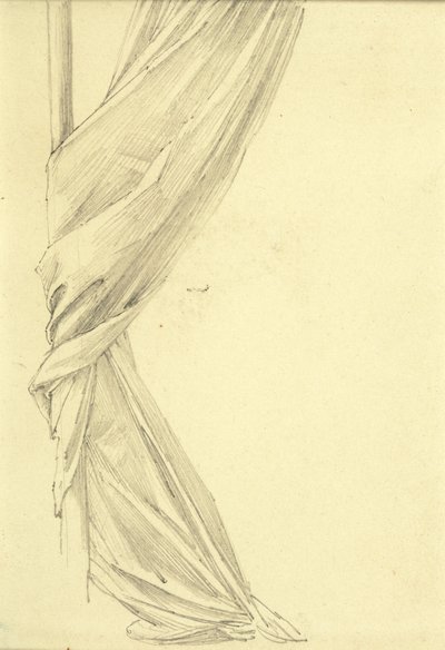 Studium draperii autorstwa Edward Burne Jones