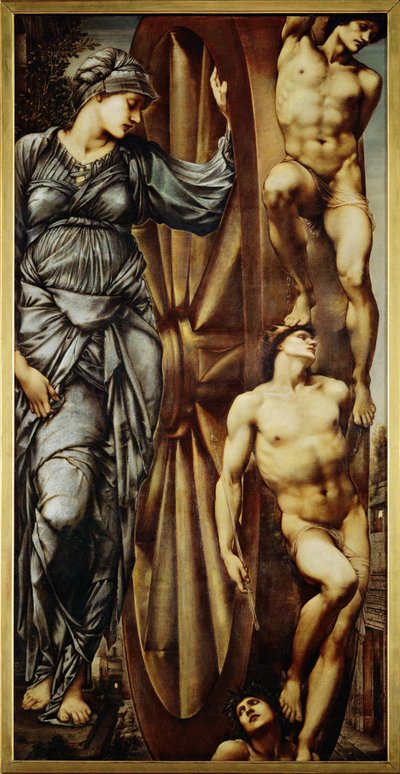 La Roue de la Fortune - koło fortuny ... (obraz na płótnie) autorstwa Edward Coley Burne Jones