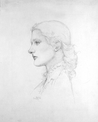 Portret Lucy Merrill autorstwa Edward Coley Burne Jones