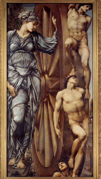 Koło fortuny. Obraz Jones Edward Burne (1833-1898) EC.ang autorstwa Edward Burne Jones
