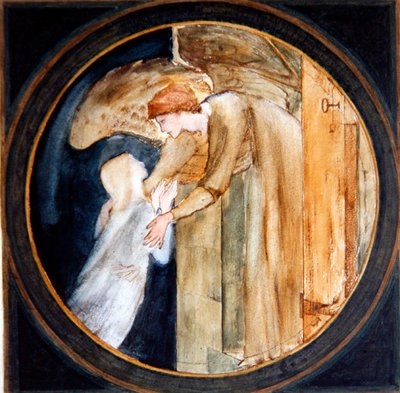 Witamy w Domu (akwarela i ołówek na papierze) autorstwa Edward Coley Burne Jones