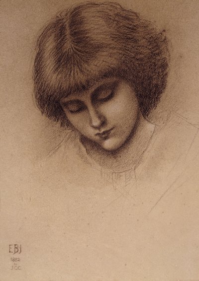 Studium dla „Króla Kofetui i żebraczki”, autorstwa Edward Burne Jones