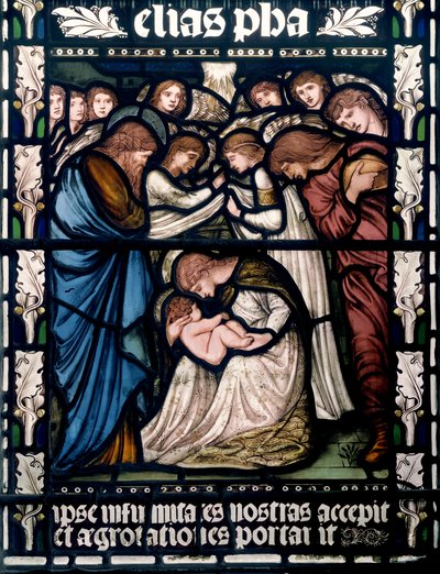 Birmingham, St Martin w Bull Ring, Morris & Co., Edward Burne-Jones, Narodzenia, 1876 autorstwa Edward Burne Jones