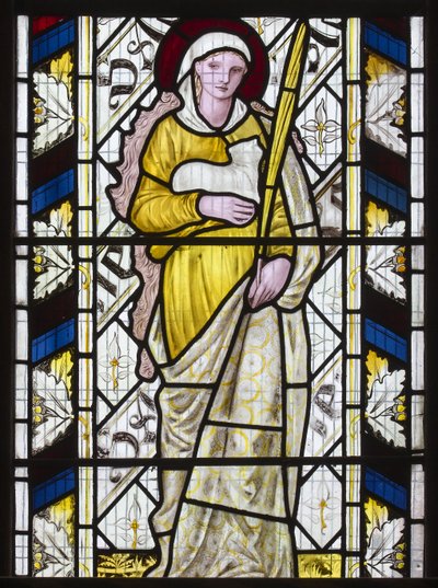Cambridge, All Saints, Morris Marshall & Faulkner & Co, Edward Burne-Jones, St Agnes, 1866 autorstwa Edward Burne Jones