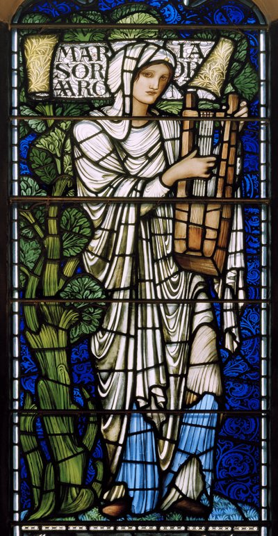 Edynburg, Katedra St Giles, Morris & Co., Edward Burne-Jones, Maria, 1886 autorstwa Edward Burne Jones