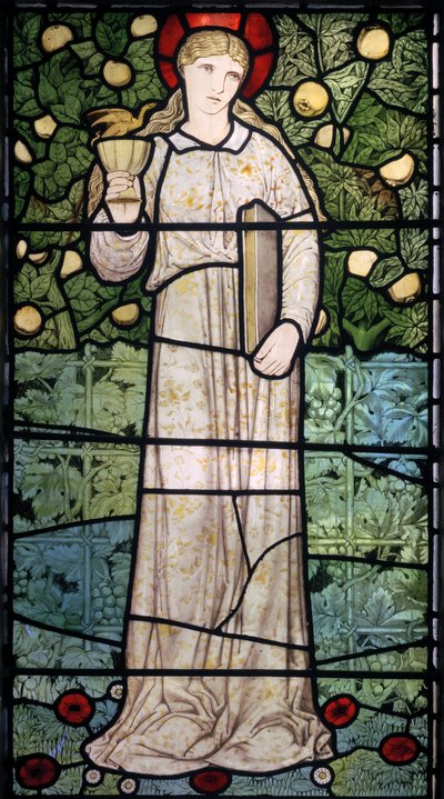 Wiara, 1867 (witraż) autorstwa Edward Burne Jones