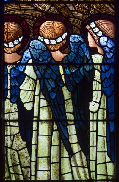 Harwarden, St Deiniol, Morris & Co., Edward Burne-Jones, Anioły, Narodzenia, 1898 autorstwa Edward Burne Jones